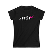Printify T-Shirt Black / S "Evolution"  Custom T-Shirt for Women