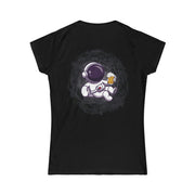 Printify T-Shirt "Space Beer"  Custom T-Shirt for Women