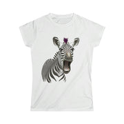 Printify T-Shirt White / S "Crazy Zee"  Custom T-Shirt for Women